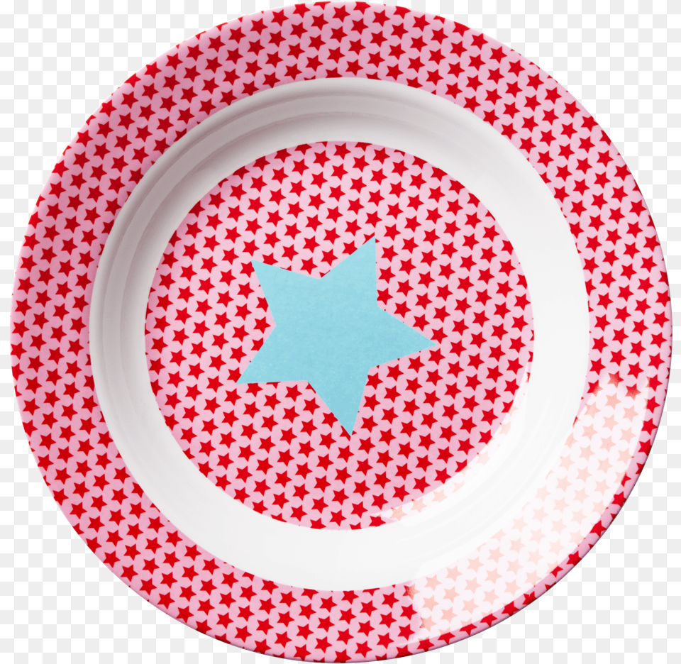 Girl Melamine Pink Bowl Star Print Rice Dk Rice Pink And Blue Star Print Melamine Bowl, Art, Dish, Food, Meal Png Image