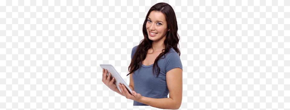 Girl Of Student, Computer, Electronics, Tablet Computer, Adult Free Png Download