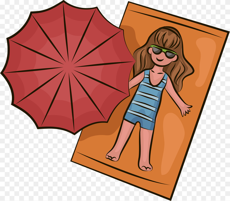 Girl On A Beach Clipart, Person, Face, Head, Accessories Free Png