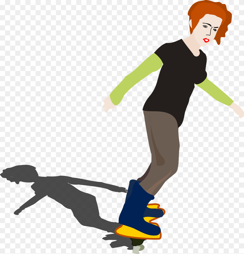 Girl On Skateboard Clip Arts Girl On Skateboard Clipart Transparent, Person, Face, Head, Dancing Png Image
