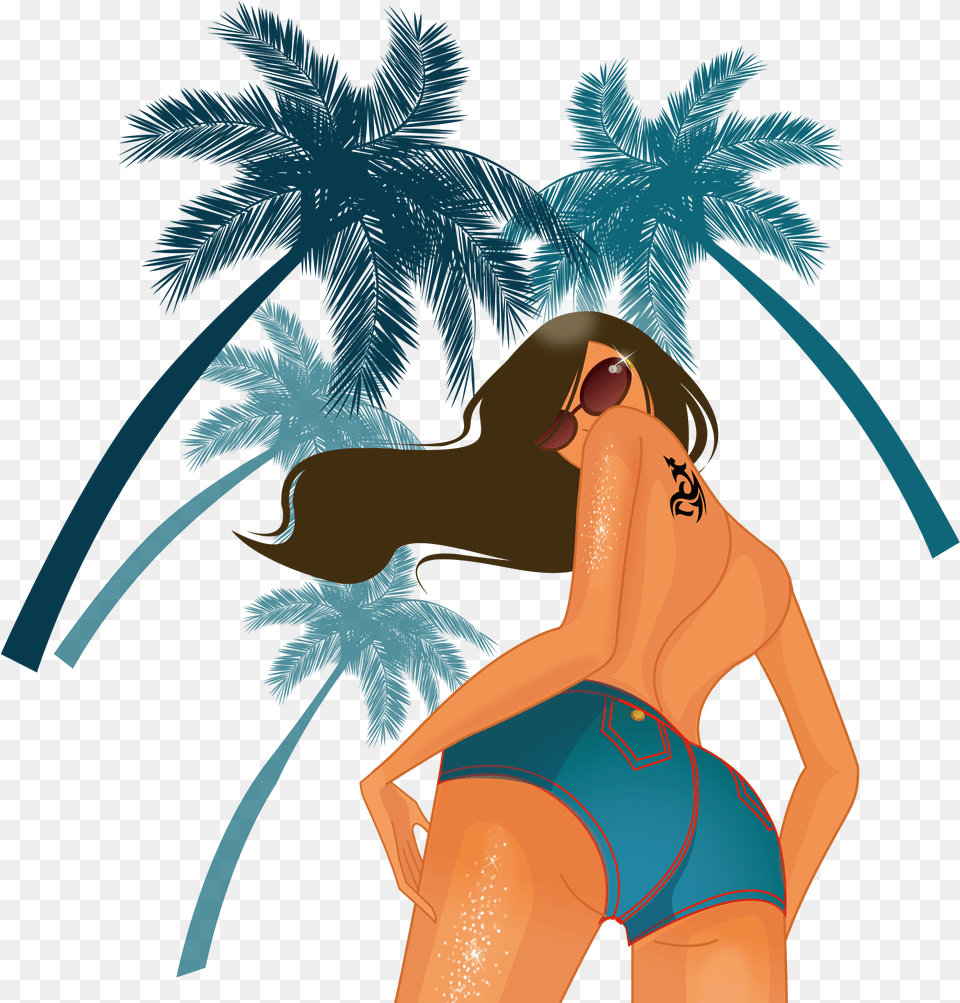 Girl On The Beach Kids Beach Club, Clothing, Swimwear, Adult, Female Png Image