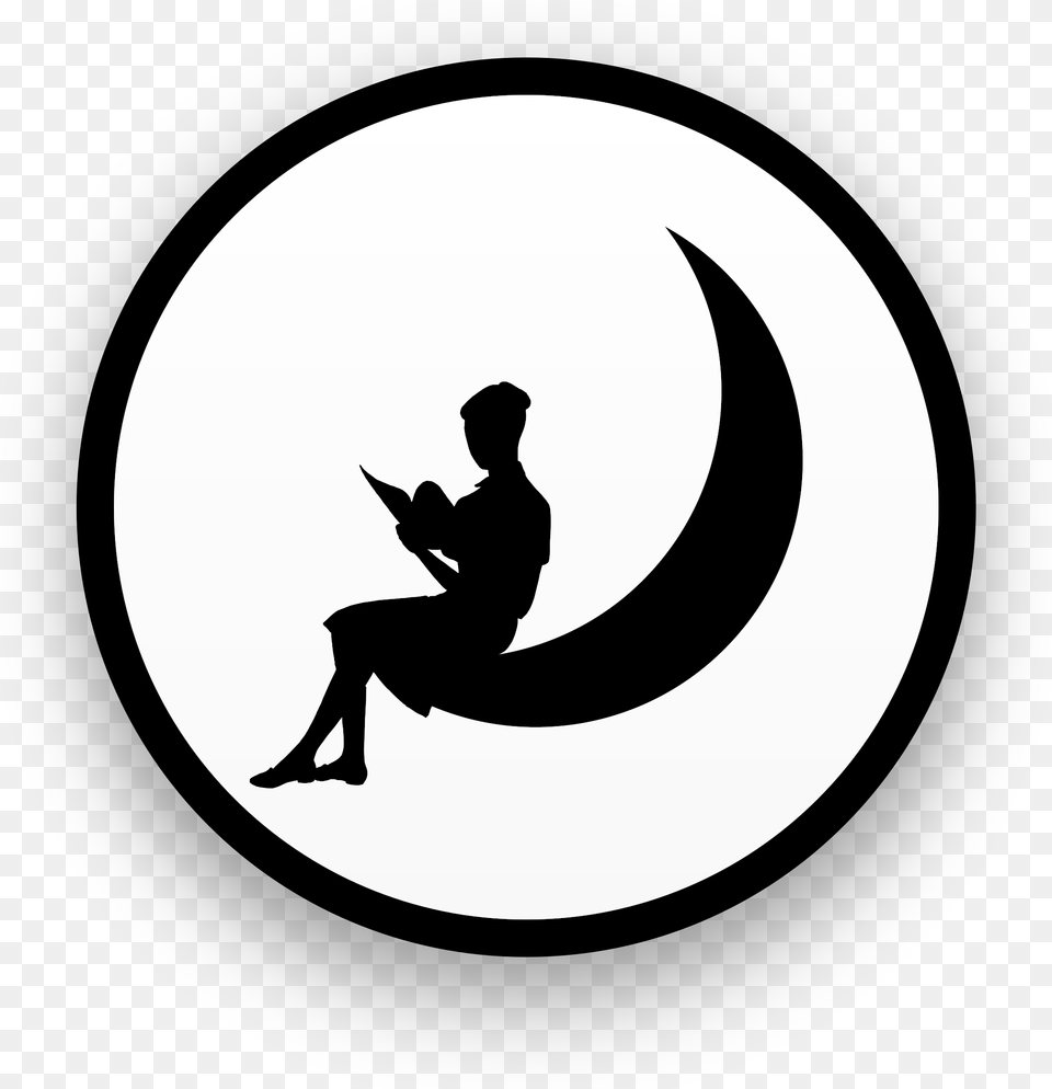 Girl On The Moon Emblem, Silhouette, Adult, Male, Man Free Transparent Png