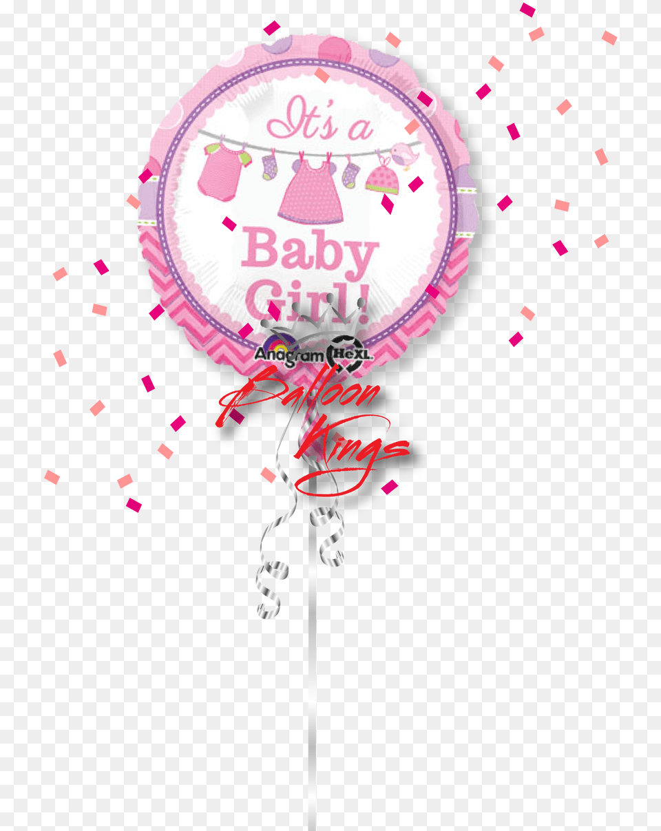 Girl Onesie Clothesline Girl Baby Shower, Balloon, Food, Sweets, Birthday Cake Png Image