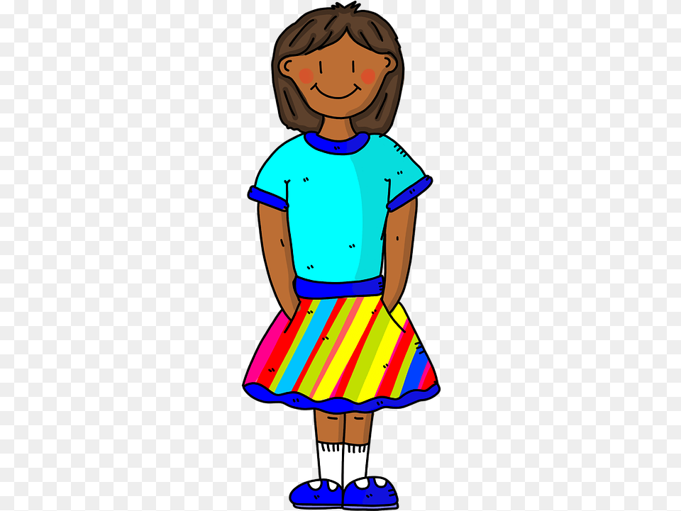 Girl Party Girl Birthday Girl School Girl Cartoon, Clothing, Skirt, Person, Face Png Image