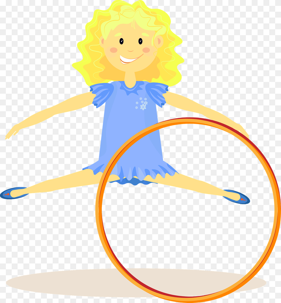 Girl Performing Arts Gymnastics With Hoop Clipart, Dancing, Leisure Activities, Person, Toy Png