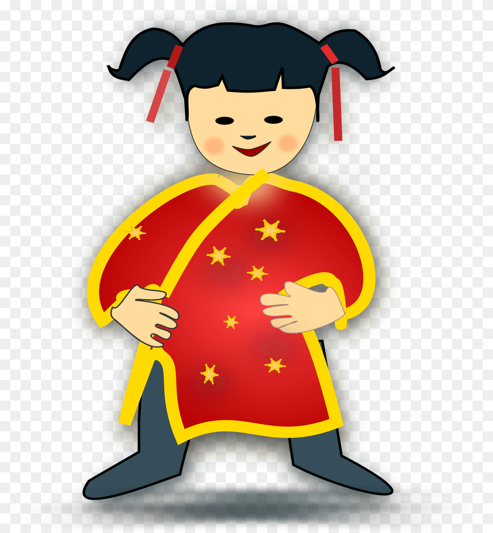 Girl Person Clipart Chinese Clipart Cartoon Chinese People Clipart, Baby, Graduation, Face, Head Free Transparent Png