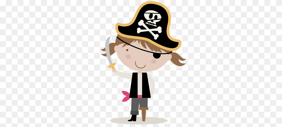 Girl Pirate Cutting For Scrapbooking Pirate, Clothing, Hat, Person, Baby Free Transparent Png