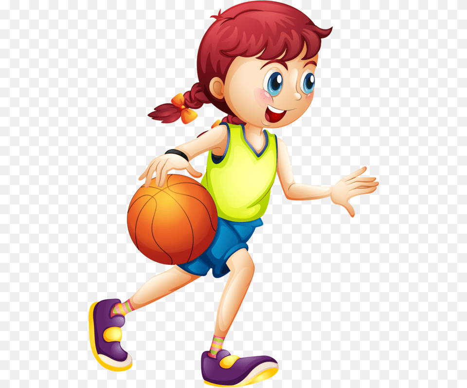 Girl Playing Basketball Playing Basketball Clipart, Baby, Ball, Basketball (ball), Person Free Png Download