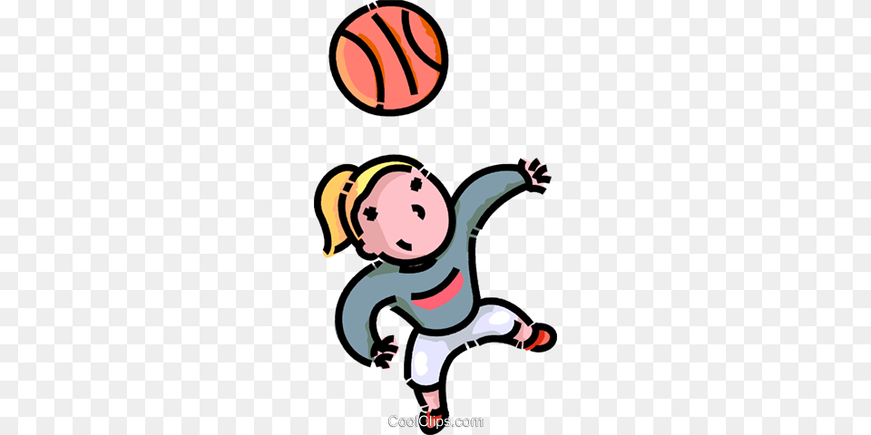 Girl Playing Basketball Royalty Vector Clip Art Illustration, Animal, Canine, Dog, Mammal Free Transparent Png