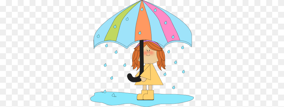 Girl Playing In The Rain Plps Clip Art Rain And Plays, Canopy, Umbrella, Baby, Person Free Transparent Png