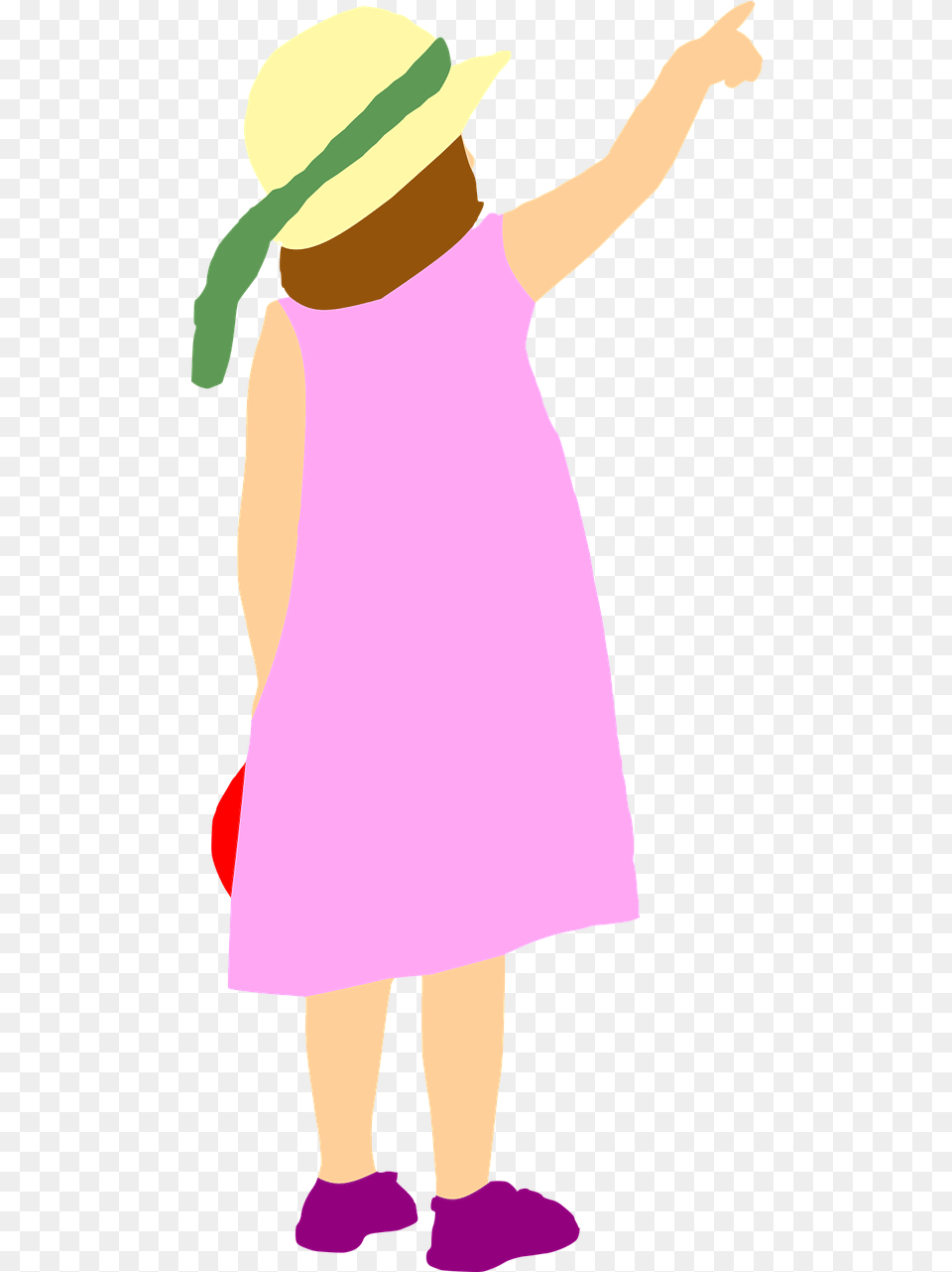 Girl Pointing Dress Clipart, Clothing, Hat, Child, Female Free Transparent Png