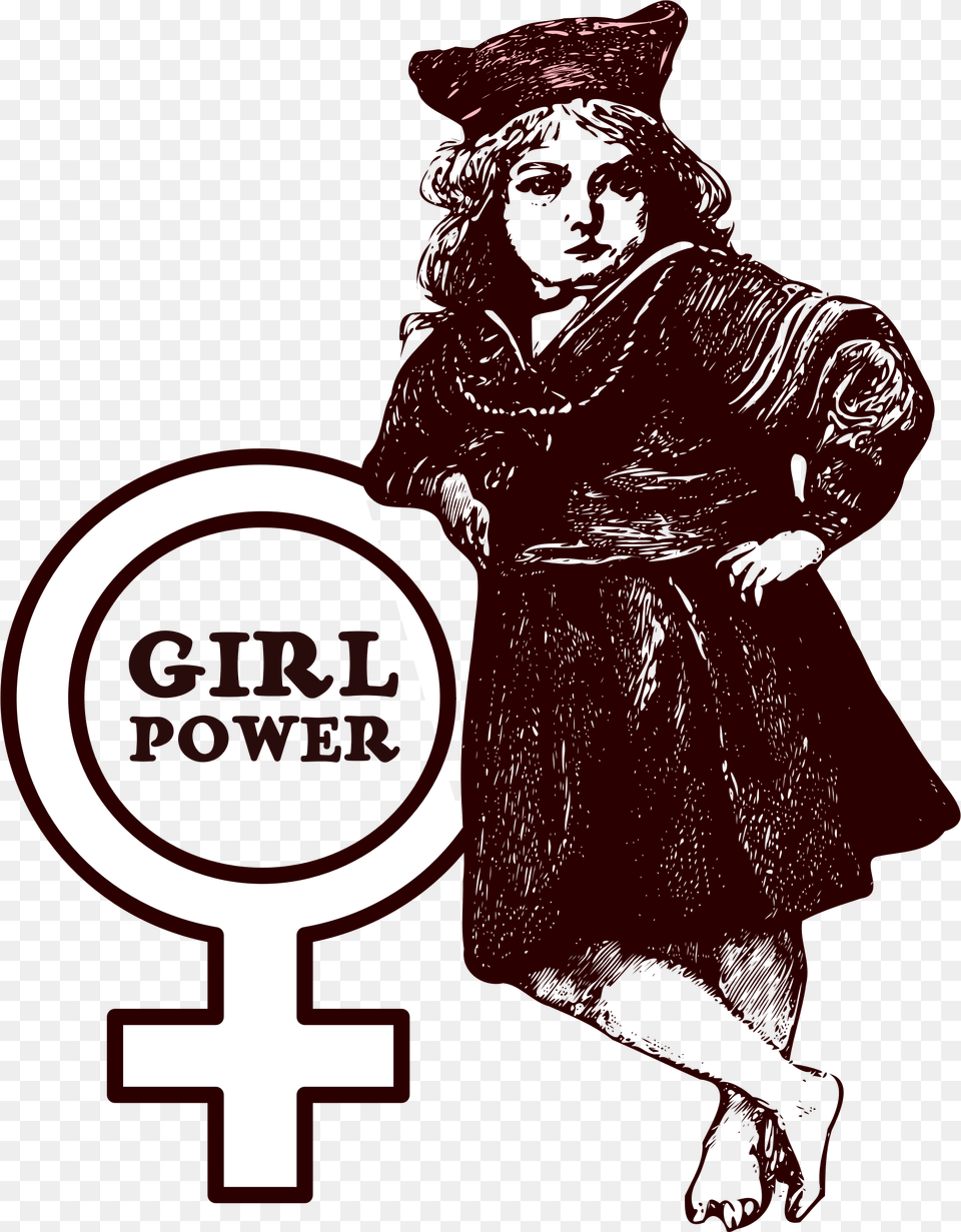 Girl Power Clip Arts, Clothing, Coat, Hood, Logo Png Image