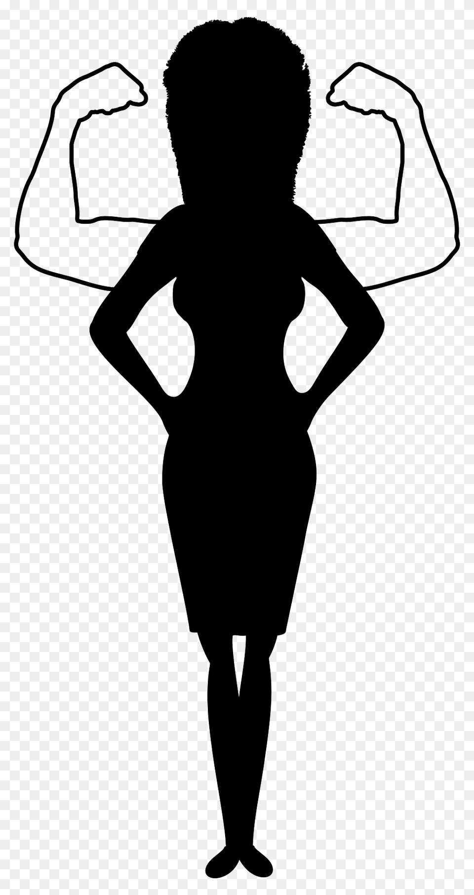 Girl Power Clipart, Silhouette, Adult, Female, Person Png