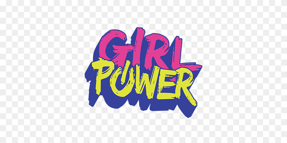 Girl Power Logos, Light, Art, Purple, Graffiti Png Image