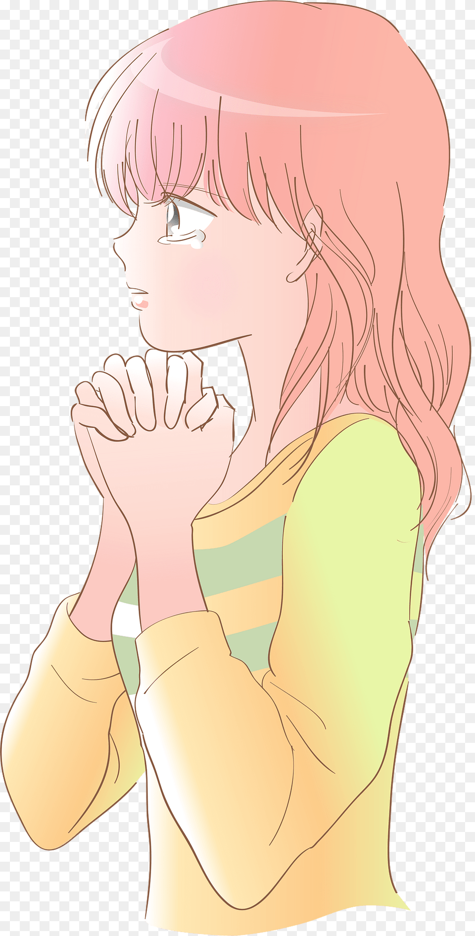 Girl Pray Clipart, Adult, Female, Person, Woman Free Transparent Png