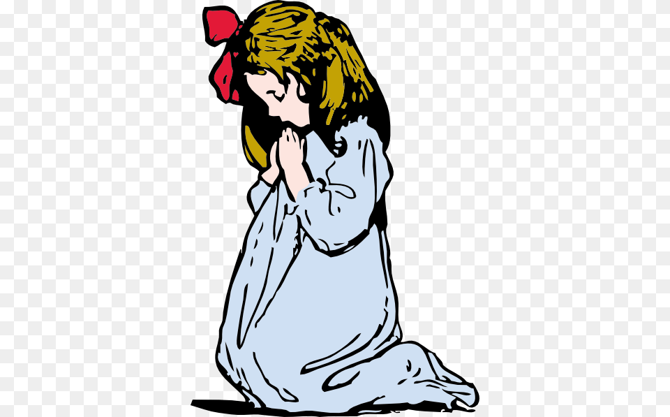 Girl Praying Clip Art, Kneeling, Person, Face, Head Png