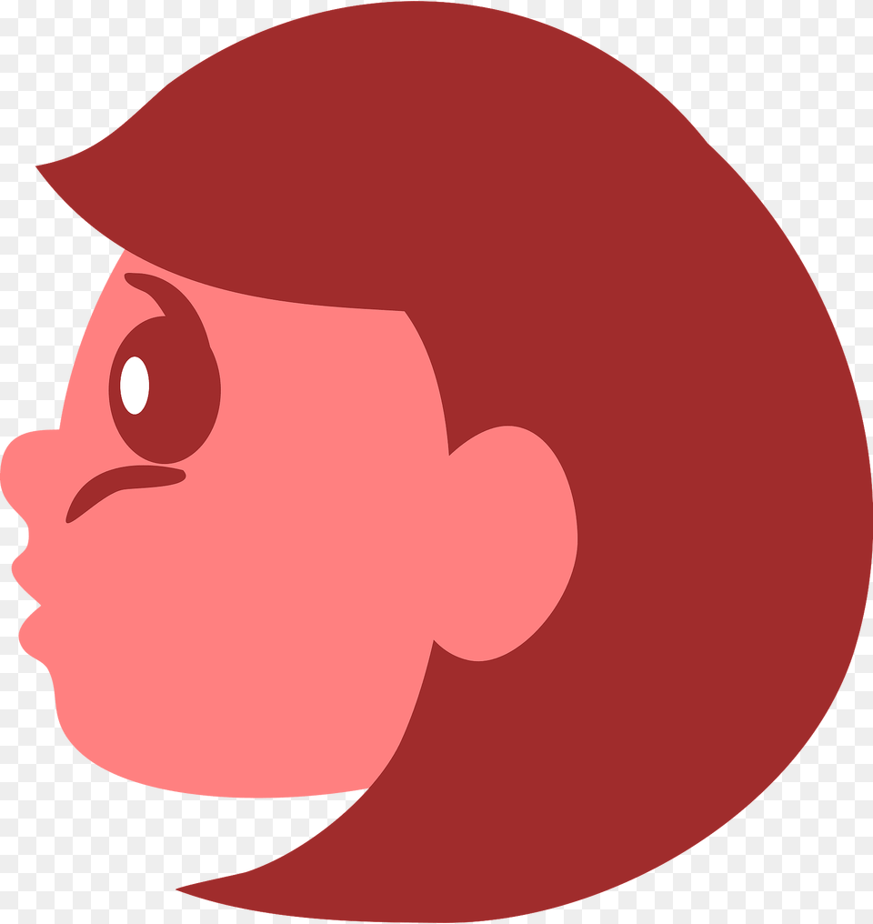 Girl Profile Clipart, Maroon, Head, Person, Photography Png