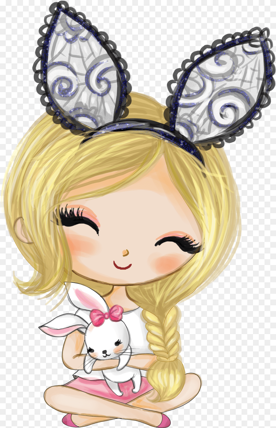 Girl Rabbit Easter Pascuas Cartoon, Book, Comics, Publication, Baby Free Png