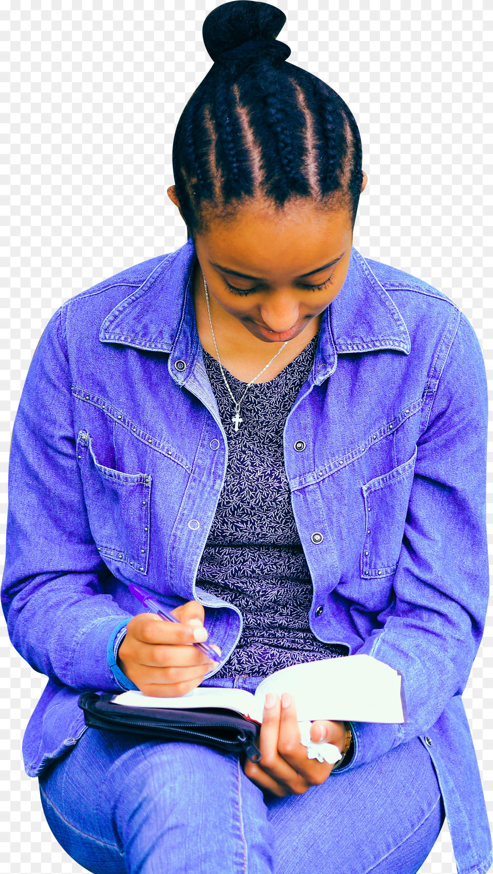 Girl Reading Book Png