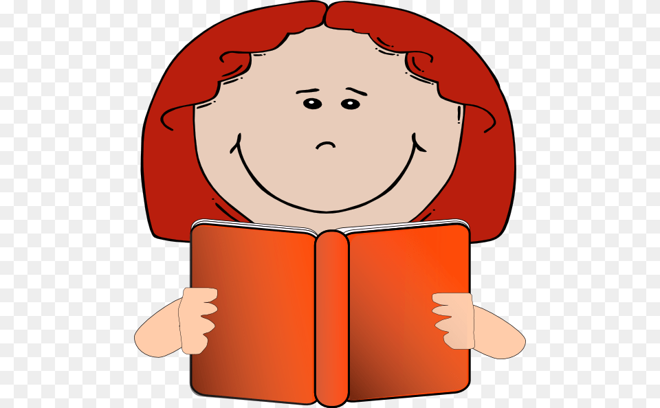 Girl Reading Clip Art, Person, Baby, Book, Face Png
