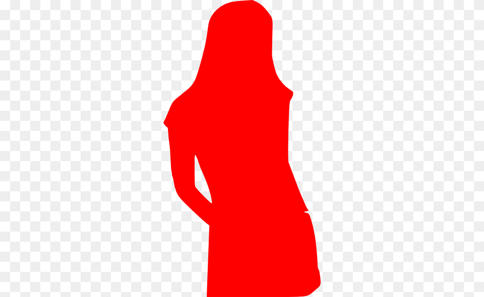 Girl Red Silhouette Clip Art, Clothing, Coat, Hood, Food Png Image