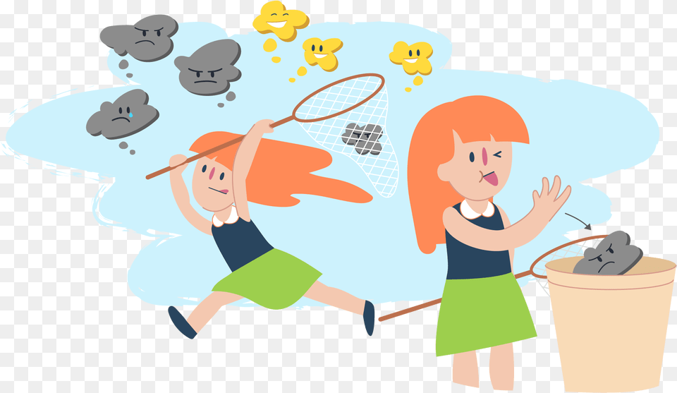 Girl Running Cartoon, Person, Cleaning, Face, Head Png Image