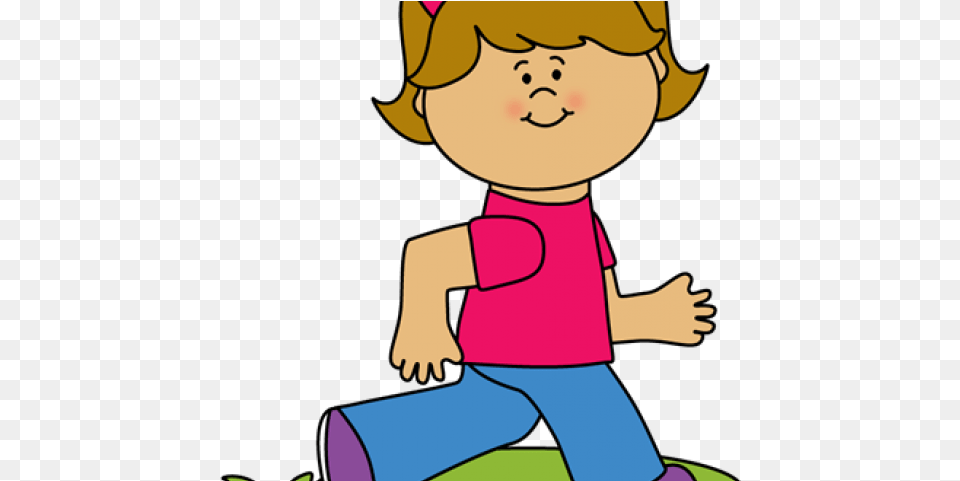 Girl Running Clipart Transparent, Kneeling, Person, Baby, Cartoon Free Png Download
