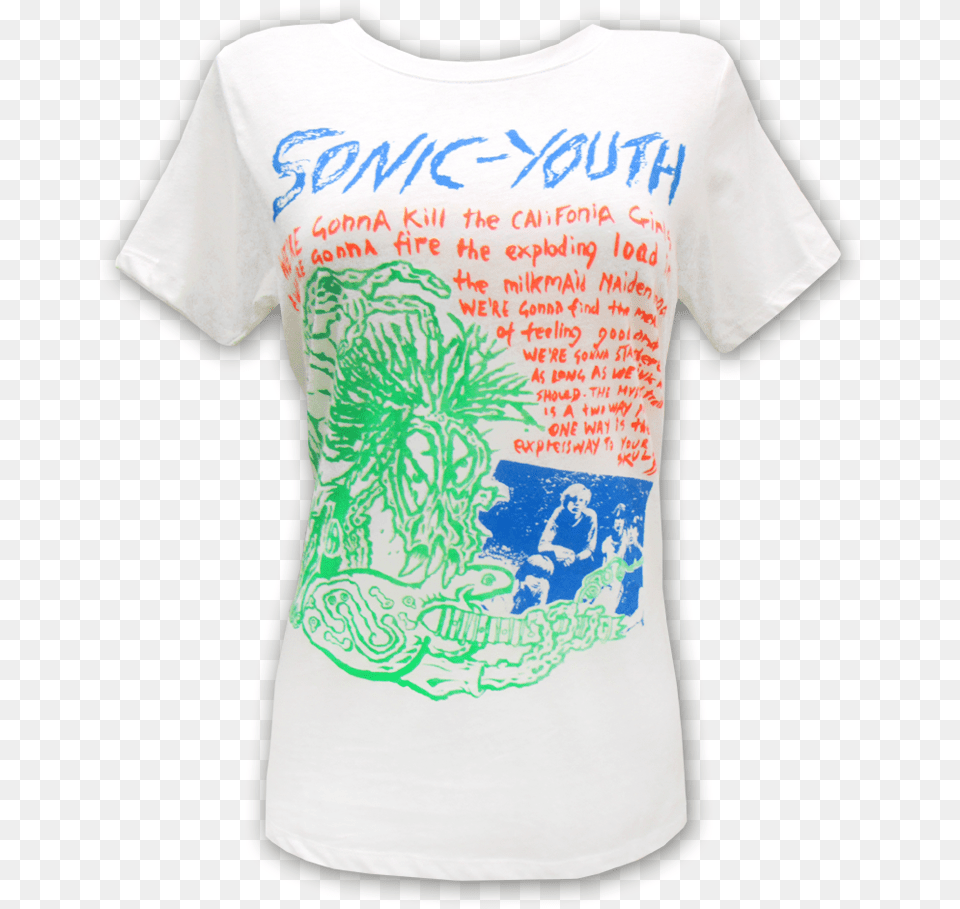 Girl S Savage T Shirt Sonic Youth Kool Thing T Shirt, Clothing, T-shirt, Person Free Transparent Png