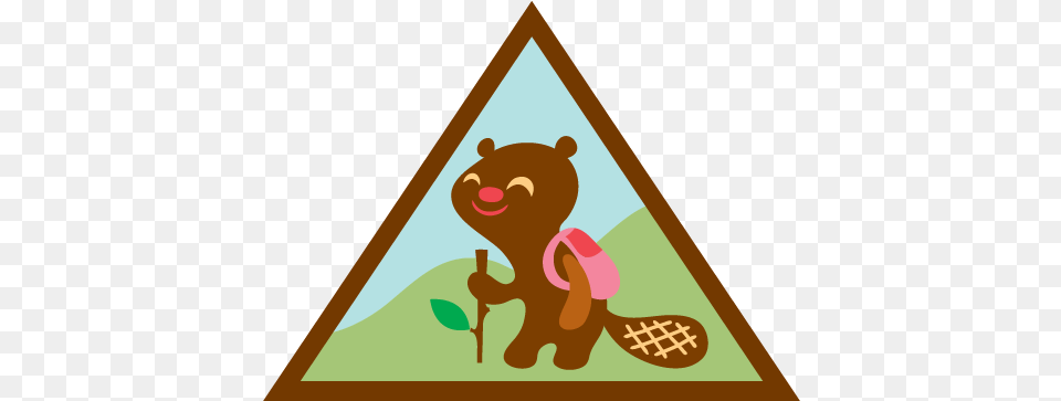 Girl Scout Blog Girl Scouts39 Macy39s Parade Float Behind Brownie Snack Badge, Triangle, Animal, Bear, Mammal Free Transparent Png