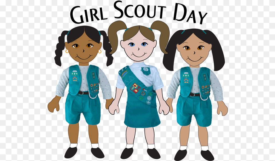 Girl Scout Clipart Clipart Girls Scouts Day, Baby, Person, Pants, Clothing Png Image
