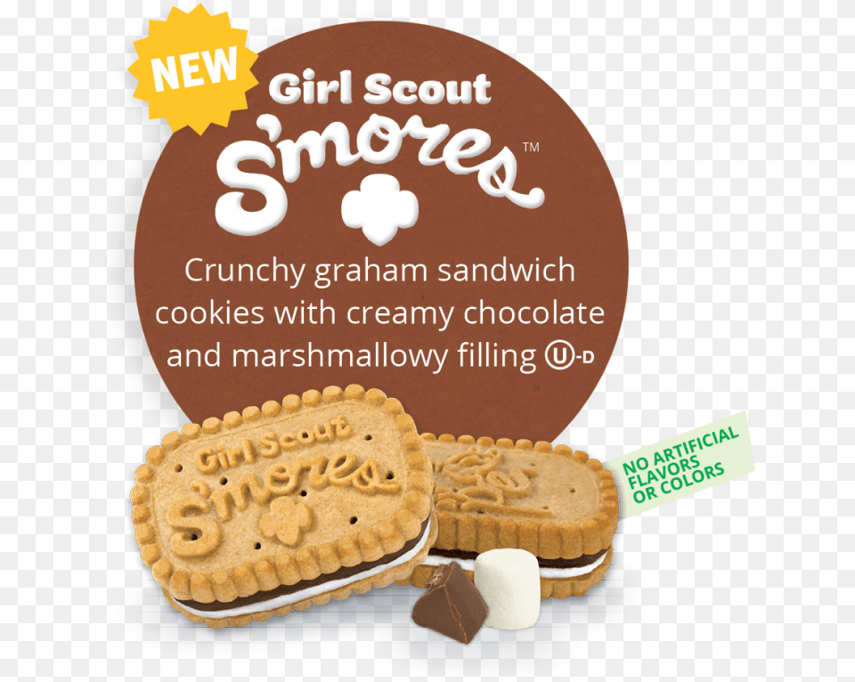 Girl Scout Cookie Girl Scout Smores Cookies New For 2017, Food, Sweets Free Png Download