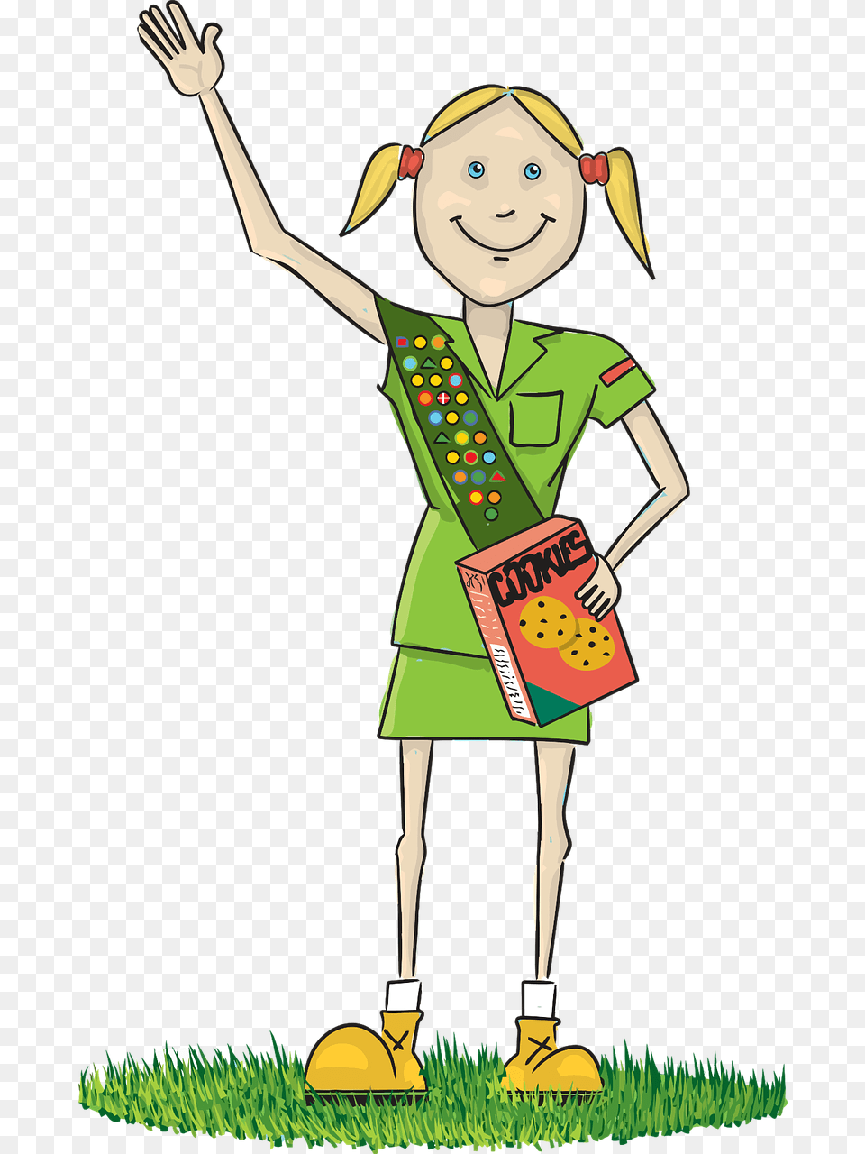 Girl Scout Daisy Hd Girl Scout Daisy Hd Images, Plant, Grass, Person, Female Free Png Download