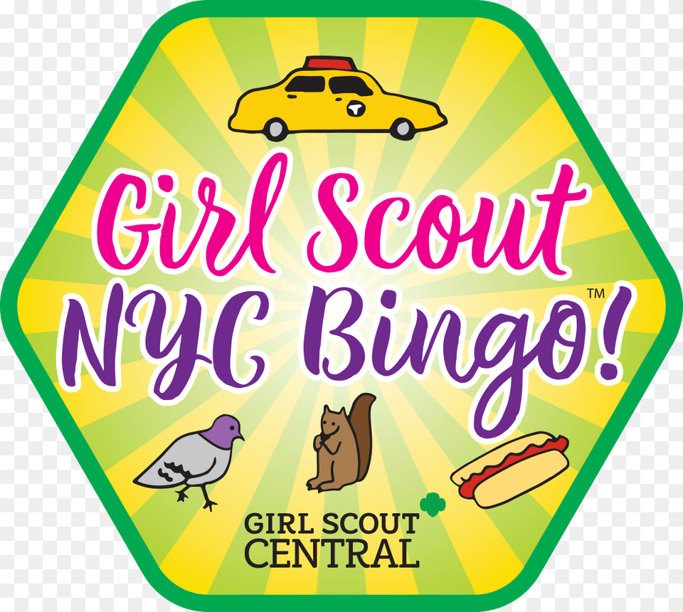 Girl Scout Nyc Bingo, Car, Transportation, Vehicle, Animal Free Png Download
