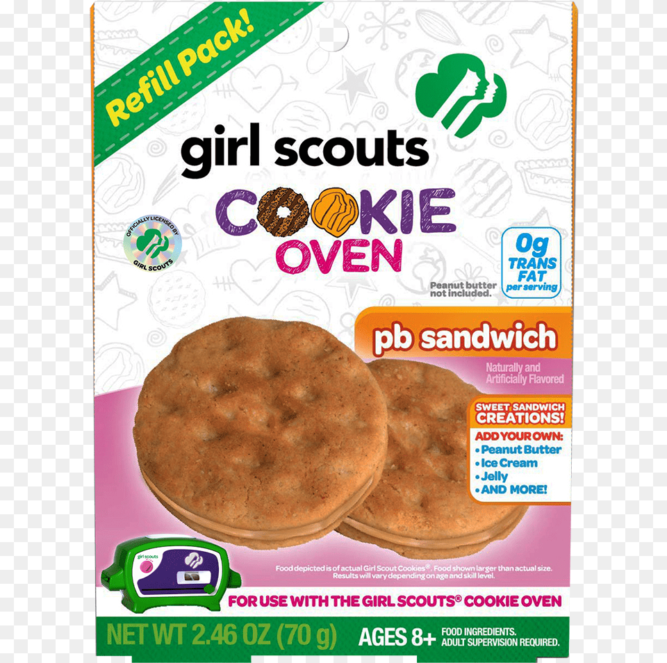 Girl Scout Oven Cookie, Bread, Cracker, Food, Advertisement Png Image
