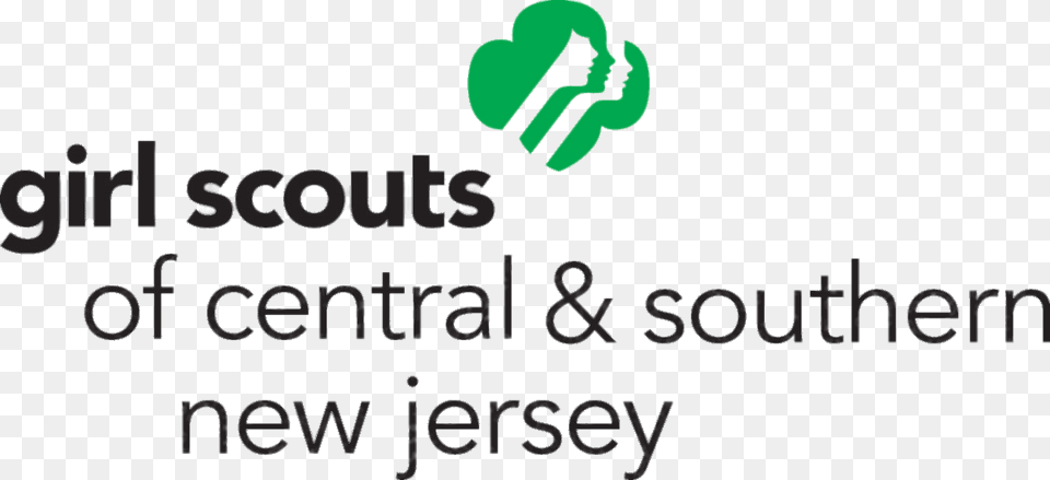 Girl Scouts Central Southern New Jersey Logo, Green, Recycling Symbol, Symbol, Text Free Png Download