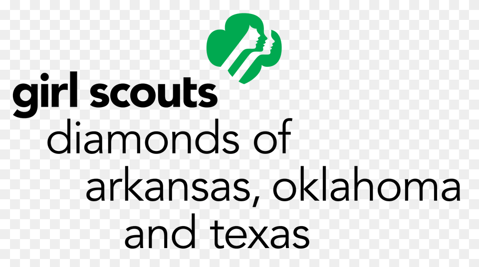 Girl Scouts Diamonds Of Arkansas Oklahoma And Texas Logo, Green, Plant, Vegetation, Text Free Png Download
