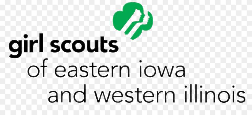 Girl Scouts Eastern Iowa And Western Illinois Logo, Green, Text Png Image