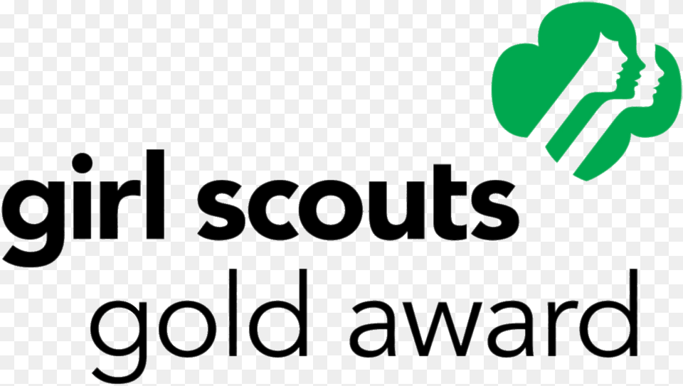 Girl Scouts Gold Award Logo, Green, Text Free Png