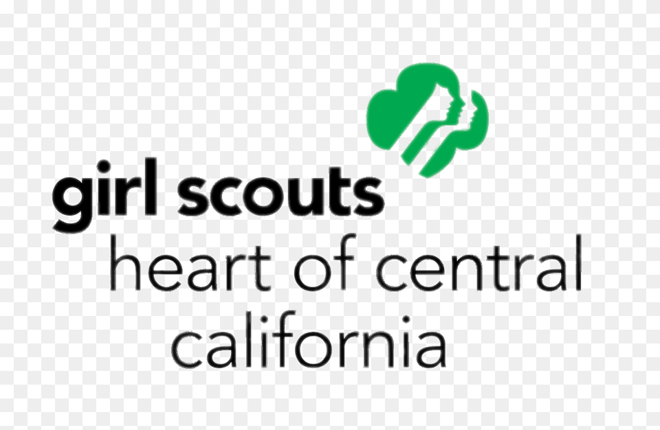 Girl Scouts Heart Of Central California Logo, Green Free Transparent Png