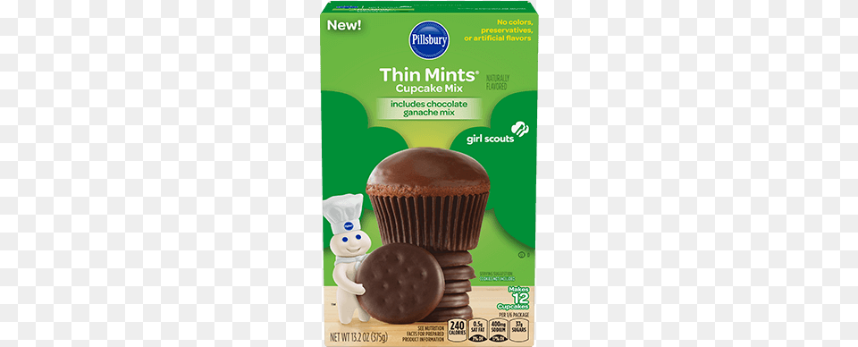 Girl Scouts Thin Mints Cupcake Mix Pillsbury Thin Mint Cupcakes, Food, Sweets, Cup, Cake Free Png