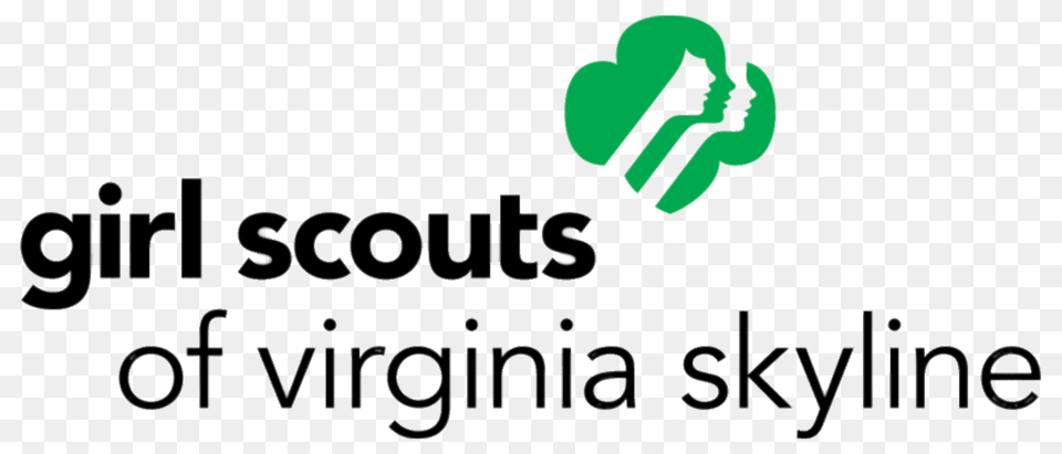 Girl Scouts Virginia Skyline Logo, Green, Recycling Symbol, Symbol Free Png Download