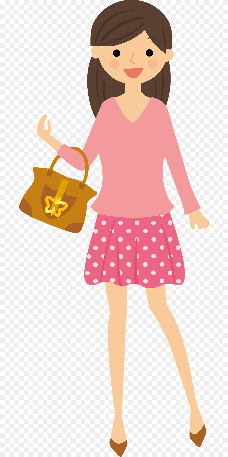 Girl Shopping Clipart, Accessories, Bag, Purse, Handbag Free Png