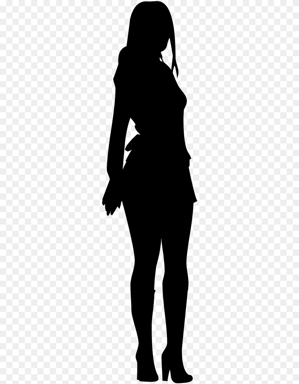 Girl Silhouette, Person, Clothing, Pants Png