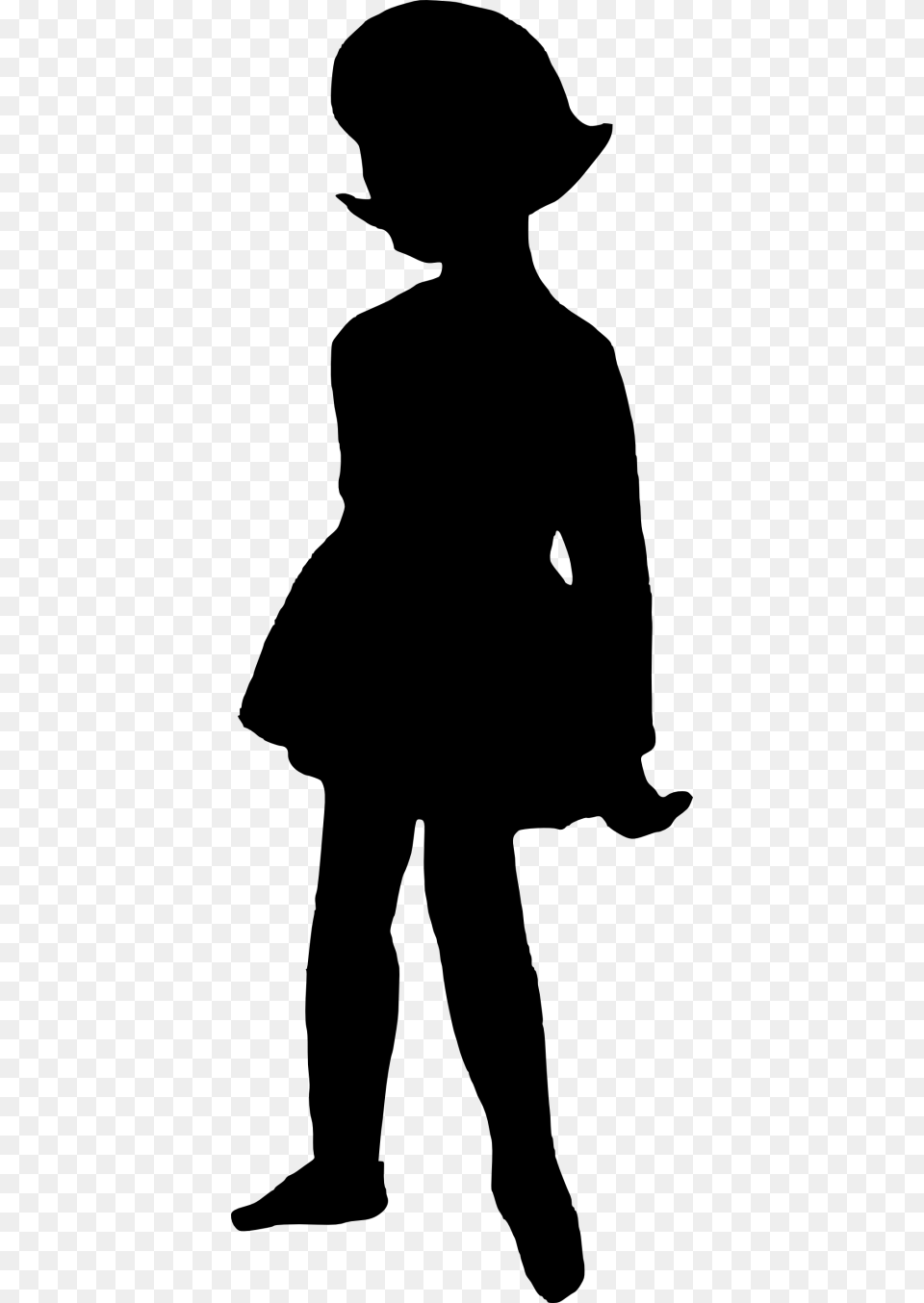 Girl Silhouette Images Silhouette Of A Girl, Clothing, Hat, Boy, Child Free Transparent Png