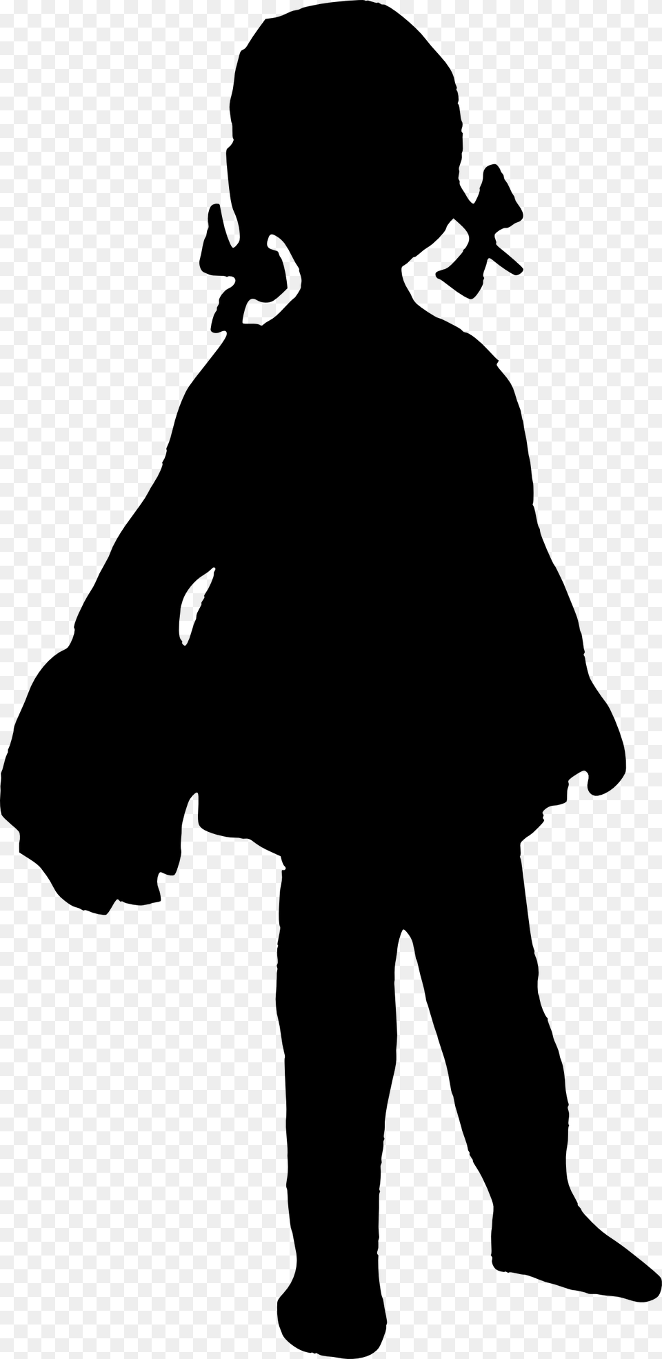 Girl Silhouette Little Girl Silhouette, Baby, Person, Head Png