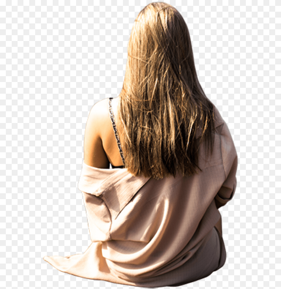 Girl Sit Freetoedit Sticker By Chris Person Sitting Back, Adult, Hair, Female, Woman Png
