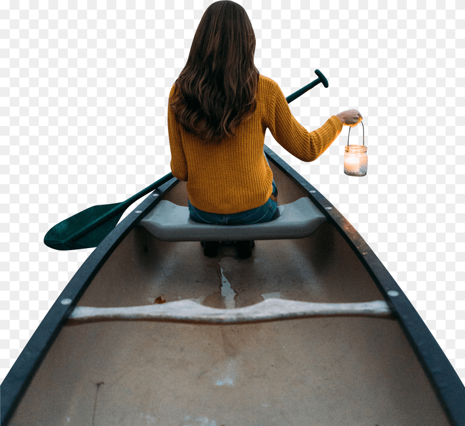 Girl Sitting On Row Boat Wallpaper Free Png Download