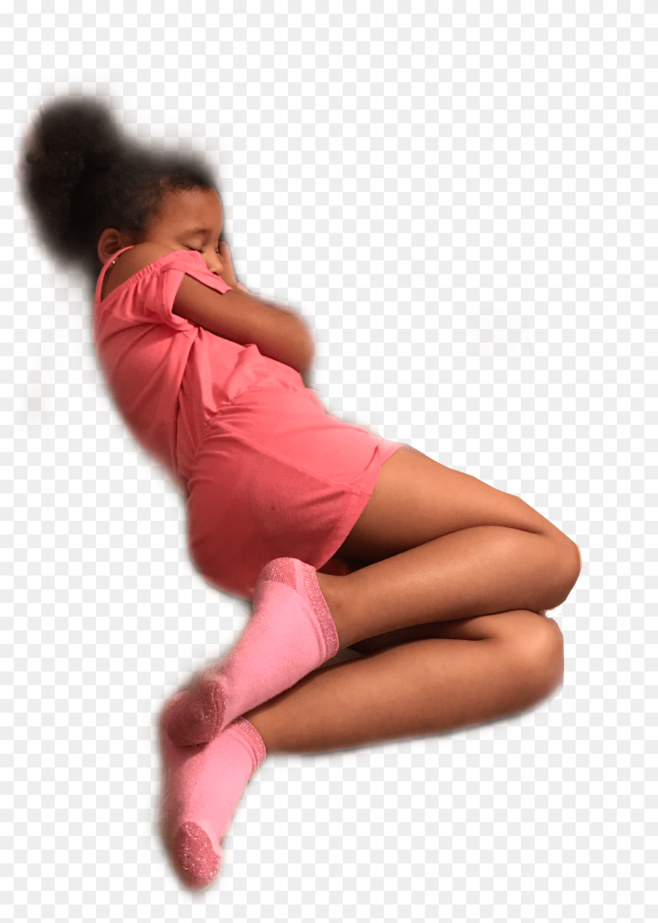 Girl Sleeping Armani Pink Shorts Cute Beautiful Girl Free Png Download