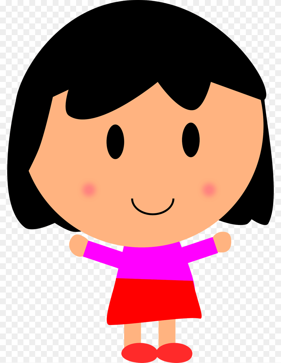 Girl Smiling Clipart, Baby, Person, Toy Free Png Download