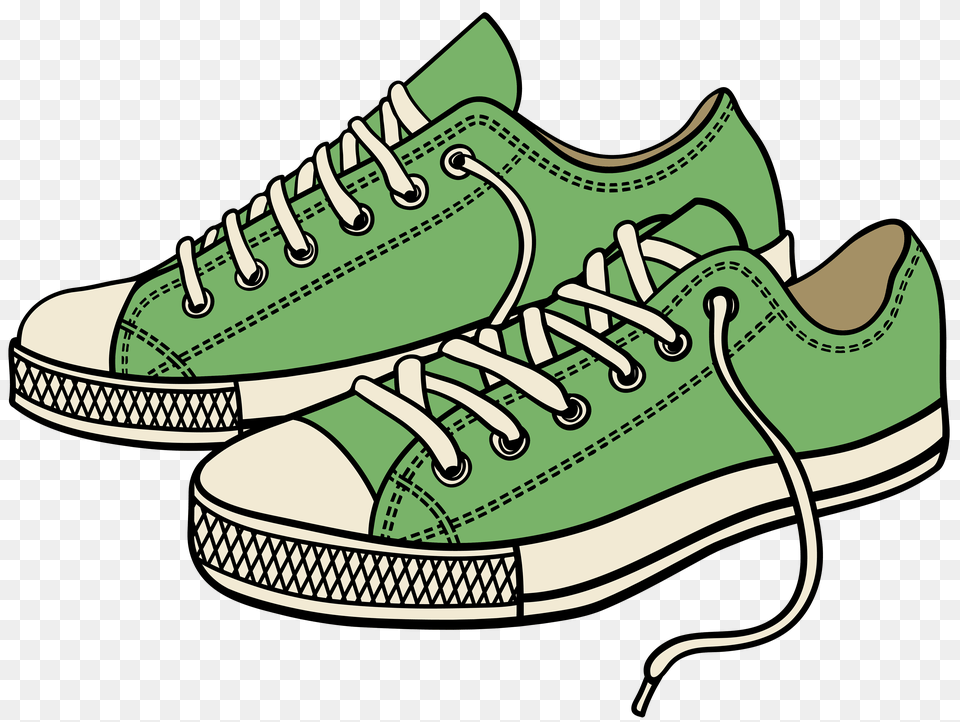 Girl Sneaker Coloring, Clothing, Footwear, Shoe, Running Shoe Free Png Download